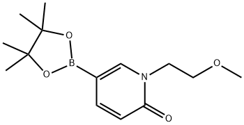 1-(2-Methoxyethyl)-5-(4,4,5,5-tetramethyl-1,3,2-dioxaborolan-2-yl)pyridin-2(1H)-one Structure