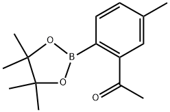 1-(5-methyl-2-(4,4,5,5-tetramethyl-1,3,2-dioxaborolan-2-yl)phenyl)ethanone Structure