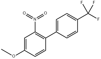 4-methoxy-2-nitro-4'-(trifluoromethyl)-1,1'-biphenyl Structure