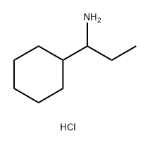 1-cyclohexylpropan-1-amine hydrochloride Structure