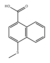 4-(Methylthio)-1-naphthoic acid Structure