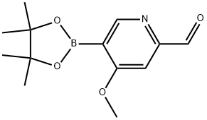 4-Methoxy-5-(4,4,5,5-tetramethyl-1,3,2-dioxaborolan-2-yl)-2-pyridinecarboxald... Structure