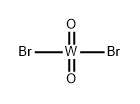 tungsten dioxydibromide Structure