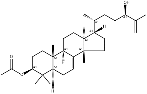 3β-아세톡시-유파-7,25-디엔-24(R)-올 구조식 이미지