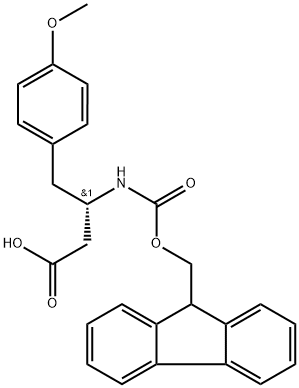 (9H-Fluoren-9-yl)MethOxy]Carbonyl (S)-3-Amino-4-(4-methoxy-phenyl)-butyric acid Structure