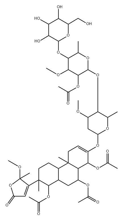 아세틸틸로포로사이드 구조식 이미지