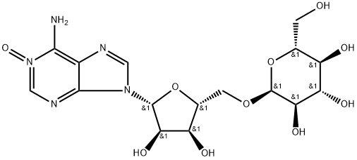 Adenosine,5'-O-a-D-glucopyranosyl-,1-oxide Structure