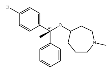 4-[(1R)-1-(4-Chlorophenyl)-1-phenylethoxy]-1-methylazepane, Structure