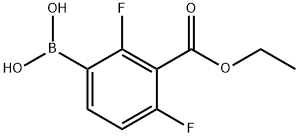 (3-(ethoxycarbonyl)-2,4-difluorophenyl)boronic acid Structure