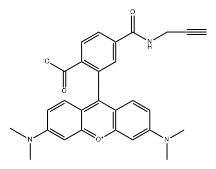 TAMRA alkyne, 6-isomer 구조식 이미지