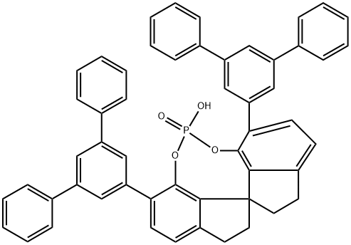 (11aR)-3,7-Bis([1,1':3',1''-terphenyl]-5'-yl)-10,11,12,13-tetrahydro-5-hydroxy-5-oxide-diindeno[7,1-de:1',7'-fg][1,3,2]dioxaphosphocin Structure