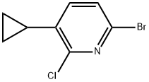 6-Bromo-2-chloro-3-cyclopropylpyridine Structure