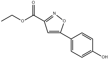 Ethyl 5-(4-hydroxyphenyl)isoxazole-3-carboxylate Structure