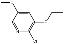 2-chloro-3-ethoxy-5-methoxypyridine Structure