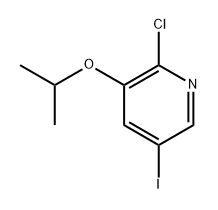 2-chloro-5-iodo-3-isopropoxypyridine Structure