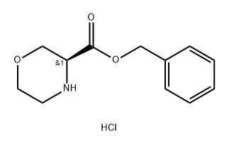 Benzyl (3S)-morpholine-3-carboxylate hydrochloride Structure