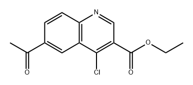 Ethyl 6-acetyl-4-chloroquinoline-3-carboxylate Structure