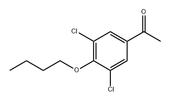 1-(4-Butoxy-3,5-dichlorophenyl)ethanone Structure