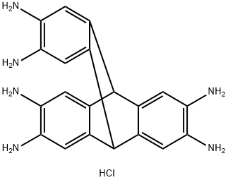 2,3,6,7,14,15-Hexaaminotriptycene hexahydrochloride 구조식 이미지