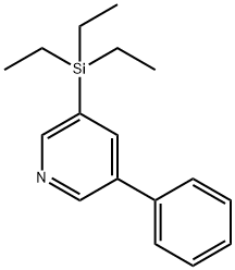 3-Phenyl-5-(triethylsilyl)pyridine Structure