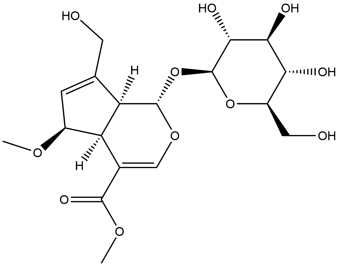 6α-Methoxygeniposide 구조식 이미지