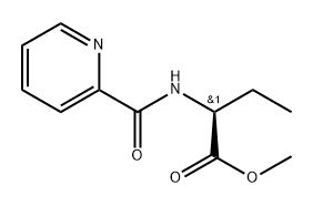 Methyl (2S)-2-[(2-pyridinylcarbonyl)amino]butanoate 구조식 이미지