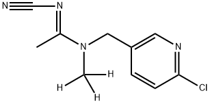 Acetamiprid D3 구조식 이미지