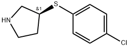 (S)-3-((4-chlorophenyl)thio)pyrrolidine Structure