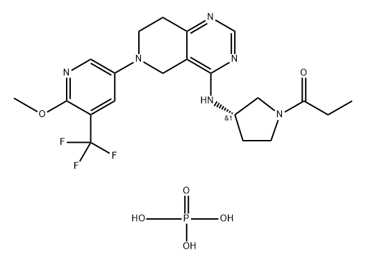Leniolisib phosphate Structure