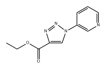 Ethyl 1-(3-pyridinyl)-1H-1,2,3-triazole-4-carboxylate Structure