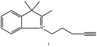 2,3,3-trimethyl-1-(pent-4-yn-1-yl)-3H-indol-1-ium iodide Structure