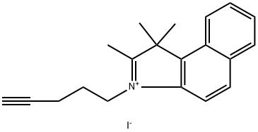 1,1,2-trimethyl-3-(pent-4-yn-1-yl)-1H-benzo[e]indol-3-ium?iodide Structure