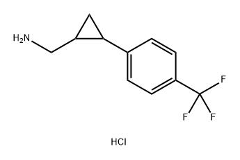 (2-(4-(Trifluoromethyl)phenyl)cyclopropyl)methanamine hydrochloride Structure