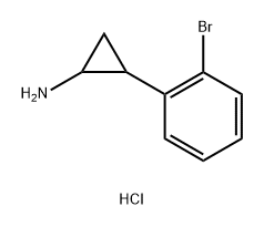 2-(2-Bromophenyl)cyclopropan-1-amine hydrochloride 구조식 이미지