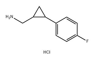 (2-(4-Fluorophenyl)cyclopropyl)methanamine hydrochloride Structure
