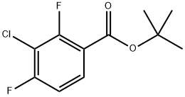 tert-butyl 3-chloro-2,4-difluorobenzoate Structure