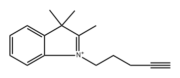 2,3,3-trimethyl-1-(pent-4-yn-1-yl)-3H-indol-1-ium iodide Structure