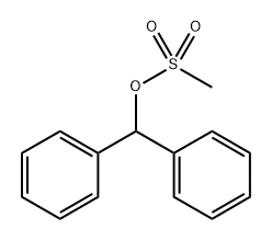 Benzenemethanol, α-phenyl-, 1-methanesulfonate Structure