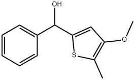 4-Methoxy-5-methyl-α-phenyl-2-thiophenemethanol Structure