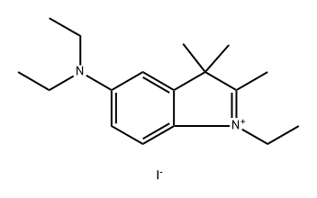 5-(diethylamino)-1-ethyl-2,3,3-trimethyl-3H-indol-1-ium iodide Structure