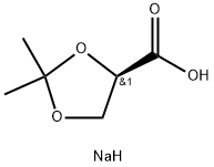 1,3-Dioxolane-4-carboxylic acid, 2,2-dimethyl-, sodium salt (1:1), (4R)- Structure