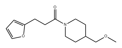 3-(furan-2-yl)-1-[4-(methoxymethyl)piperidin-1-yl]p
ropan-1-one Structure