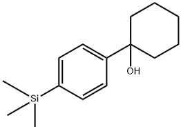 1-(4-(trimethylsilyl)phenyl)cyclohexanol Structure