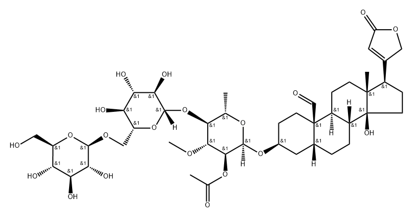 2'- O -Acetylthevetin A 구조식 이미지