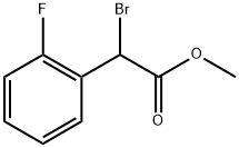 Benzeneacetic acid, a-bromo-2-fluoro-, methyl ester, (±)- 구조식 이미지