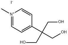 Pyridinium, 4-[2-hydroxy-1,1-bis(hydroxymethyl)ethyl]-1-methyl-, iodide (1:1) Structure