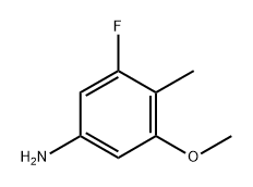 3-Fluoro-5-methoxy-4-methylaniline Structure