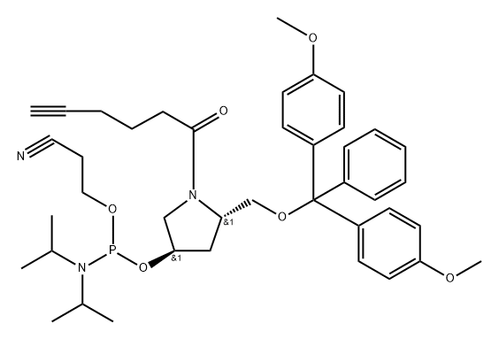 Alkyne Amidite, hydroxyprolinol 구조식 이미지