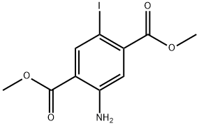 Dimethyl 2-amino-5-iodoterephthalate Structure