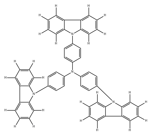 Tris(4-carbazoyl-9-ylphenyl)amine-d24Q: What is 
Tris(4-carbazoyl-9-ylphenyl)amine-d24 Q: What is the CAS Number of 
Tris(4-carbazoyl-9-ylphenyl)amine-d24 Structure